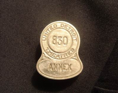 Annex Theatre - Ushers Pin From John Lauter